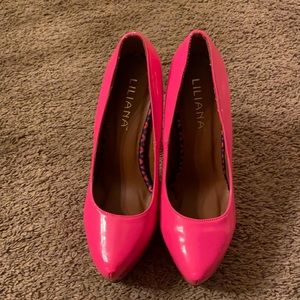 Liliana 6 inch heels. Hot pink